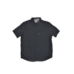 NEW Levi's Men's Black Short Sleeve Button Down Shirt Size XL Standard Fit NWT